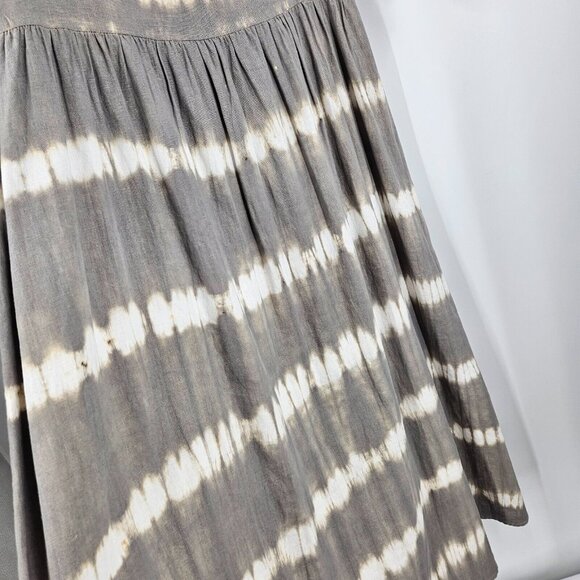 Sole by Mare Sole Amore Dress Gray Tie Dye Long Linen Blend Lagenlook NWT Size L - Picture 5 of 7